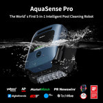 Beatbot A100 Pro Cordless Pool Cleaner Robot - Clarifies Water, Cleans Surface, Floor, Walls and Waterline, Intelligent Path Optimization, Surface Parking - Dark Blue